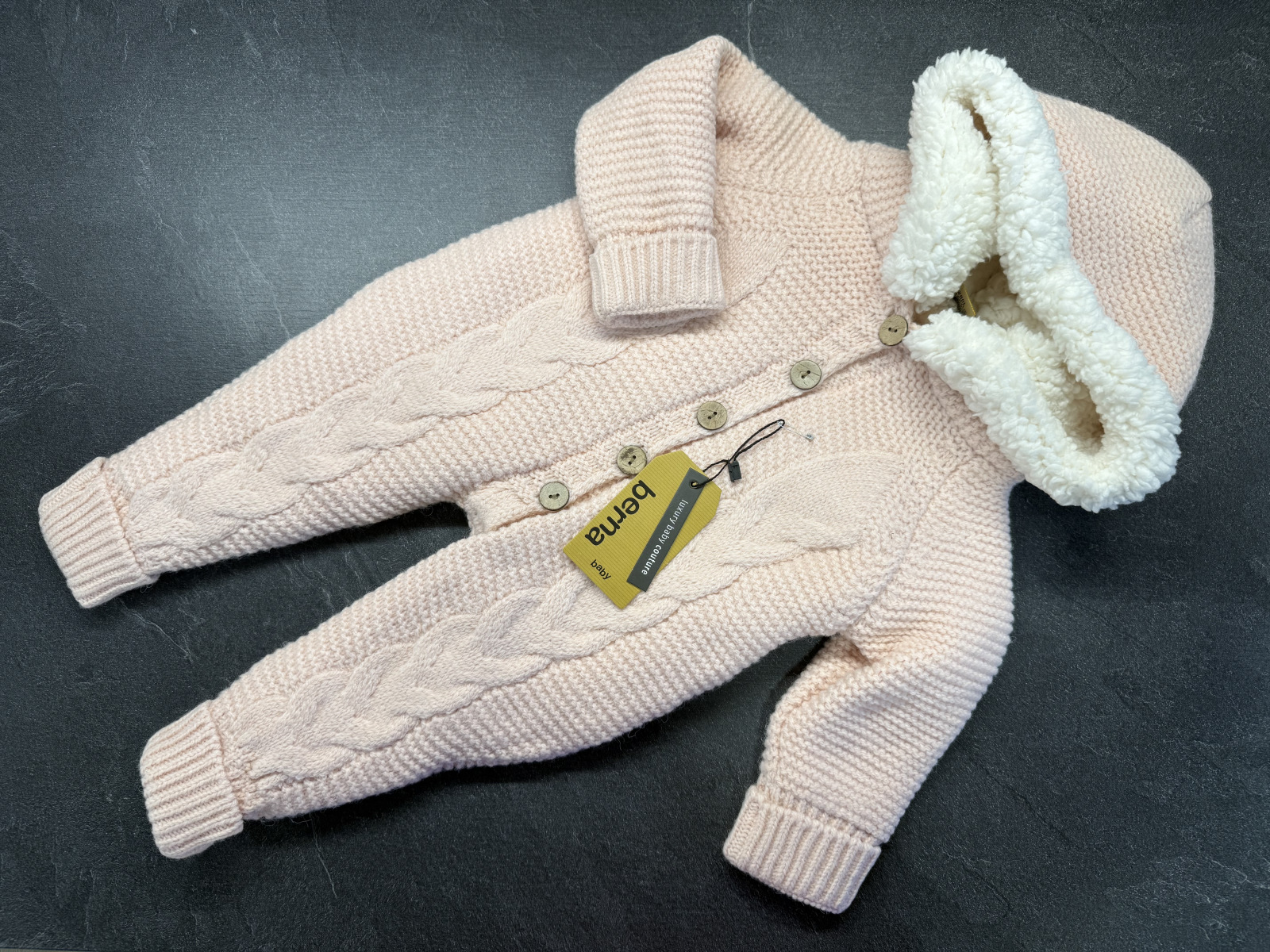 overal na zimu s barančekom - ružový