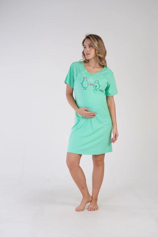 tehotenská nočná košeľa zelená XL grow positive thoughts