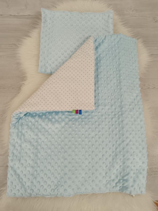 detská obojstranná deka s vankúšikom do kočíka 10