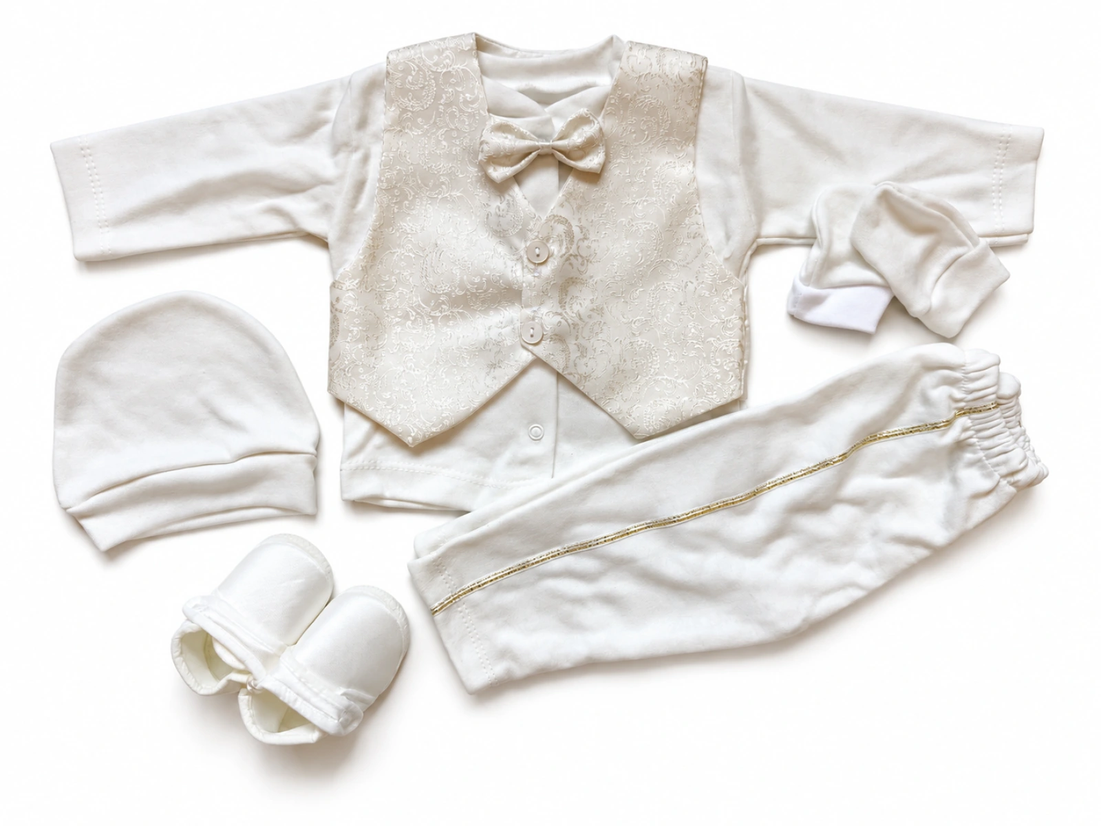 Smotanový chlapčenský set na krst – Royal