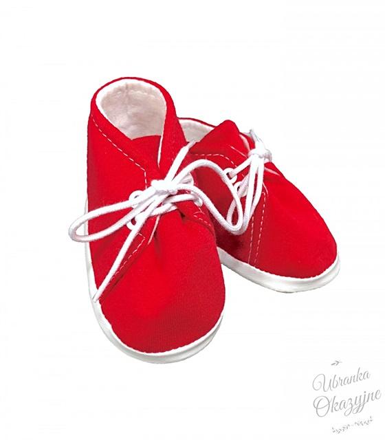 kojenecké topánočky - červené 10 cm