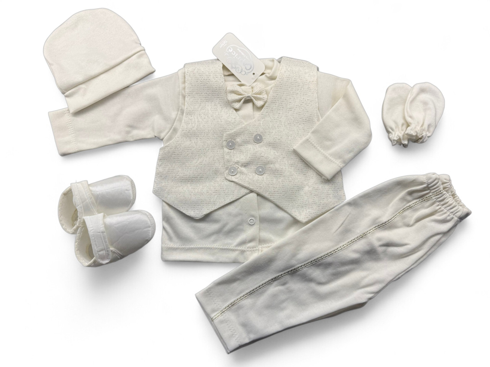 Smotanovo - zlatý chlapčenský set na krst Royal Gold