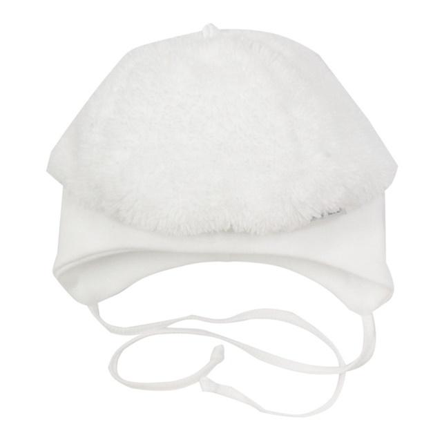 zimná kojenecká čiapka RICHELIEU - biela veľ.62