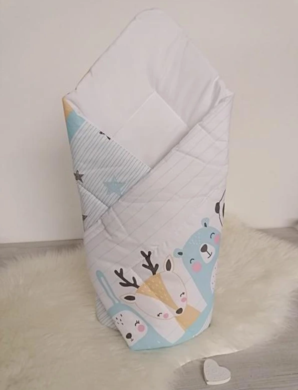 Detská zavinovačka na suchí zips - sobí motív 3