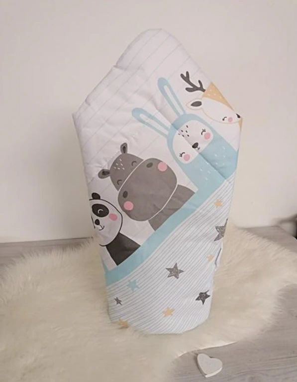 Detská zavinovačka na suchí zips - sobí motív 2