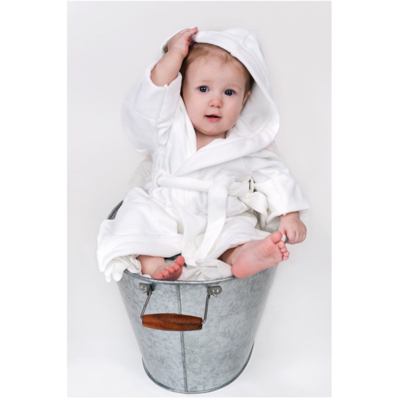Detský župan New Baby sovička biely 2
