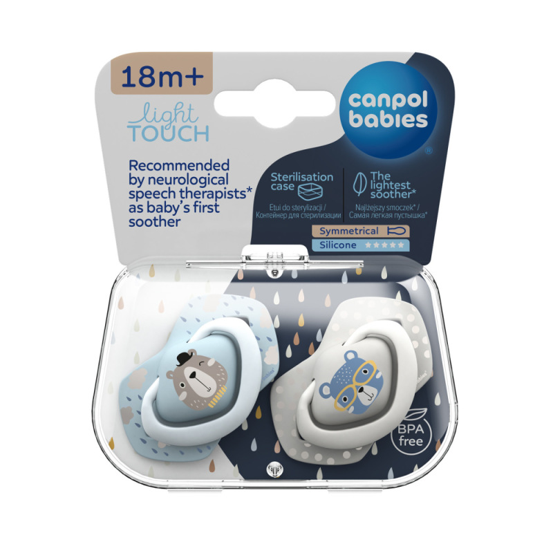 Canpol babies Silikónový cumlík 18m+ BONJOUR PARIS 2 ks 2
