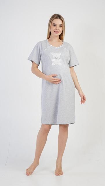 tehotenská nočná košeľa šedá XXL macík