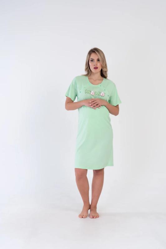 tehotenská nočná košeľa zelená XL mama