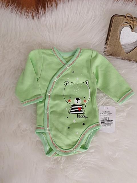 detské body teddy - zelené veľ. 52