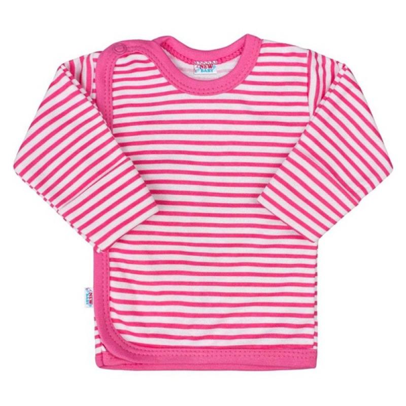 kojenecká košeľa s ružovými pruhmi veľ. 68