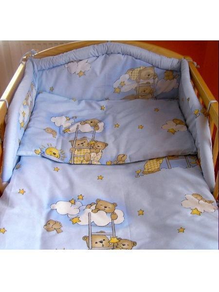 2 dielne posteľné obliečky macík - modré