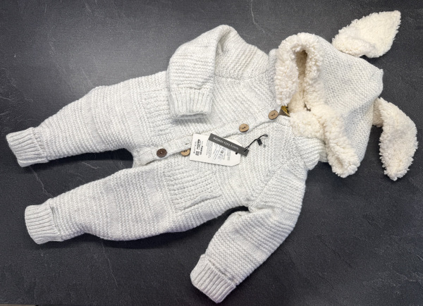 overal na zimu s barančekom - sivý