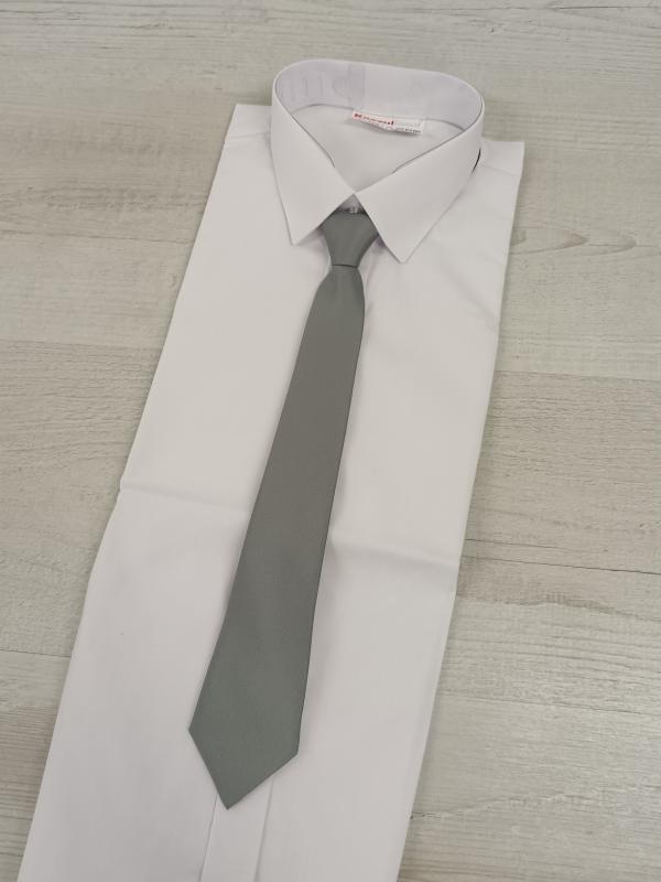 šedá chlapčenská kravata