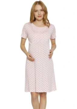 Materská nočná košela srdiečka