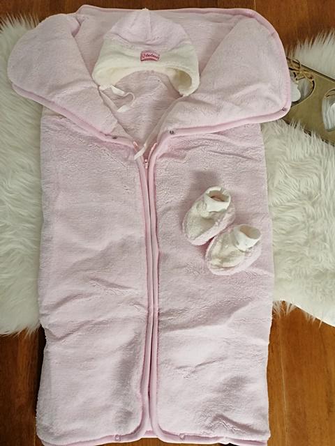 ružový fusak dvojfunkčný žirafka 2