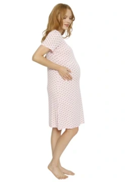 Materská nočná košela srdiečka 1