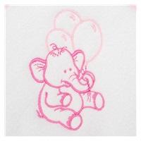 detská osuška sloník - ružový lem 2