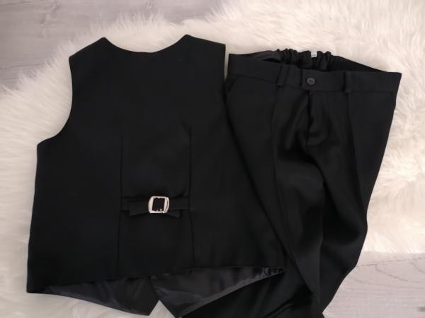 chlapčenský elegantný oblek IWO veľ. 146 - čierny 1