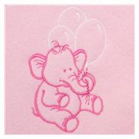 detská osuška sloník - ružová 2