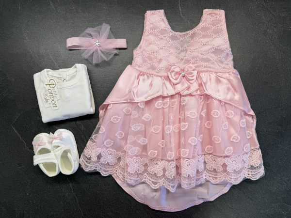 Dievčenské šaty na príležitosť s body 45