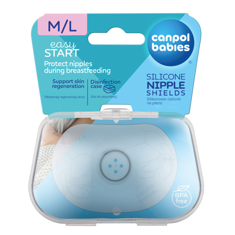 Canpol babies Chrániče bradaviek Premium M/L tvarované 2ks 1