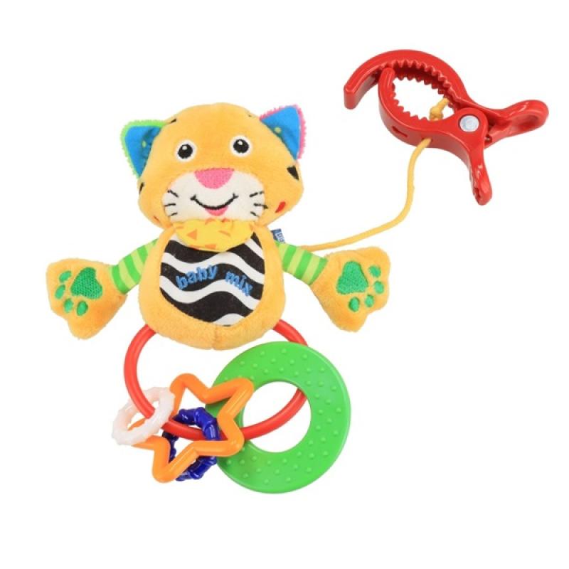 detská plyšová hračka s hrkálkou tiger