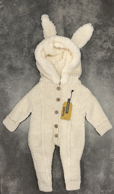 overal na zimu s barančekom - smotanový 1