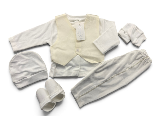 Chlapčenský set na krst – smotanový Elegant 41