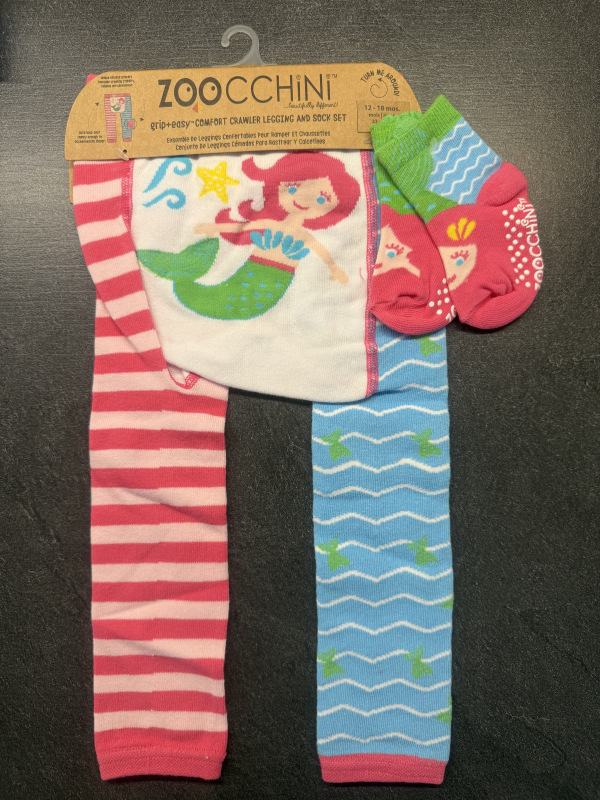 Zoocchini legíny a ponožky Mermaid 6-12m
