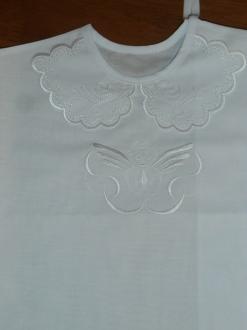 košieľka na krst anjel - biely lem 1