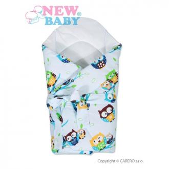 zavinovačka NEW BABY s výstužou sovičky - modrá