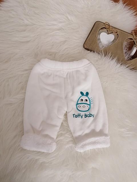zateplené kojenecké nohavice toffy baby - tyrkysové veľ. 80